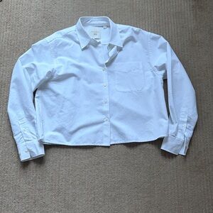 Uniqlo x JW Anderson Oxford Boxy Shirt, White, XS